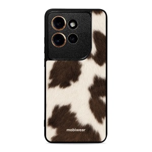 Lesklý kryt na mobil Motorola Edge 60 Neo - Mobiwear Glossy G166G, hnědá strakatá