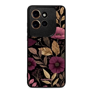 Lesklý kryt na mobil Motorola Edge 60 Neo - Mobiwear Glossy G170G, fialová kvítka