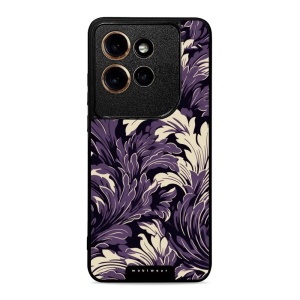 Lesklý kryt na mobil Motorola Edge 60 Neo - Mobiwear Glossy GA46G, fialové rostliny