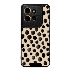 Lesklý kryt na mobil Motorola Edge 60 Neo - Mobiwear Glossy GA50G, černé puntíky