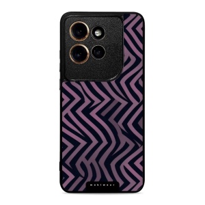 Lesklý kryt na mobil Motorola Edge 60 Neo - Mobiwear Glossy GA55G, fialové klikyháky