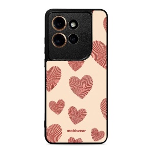 Lesklý kryt na mobil Motorola Edge 60 Neo - Mobiwear Glossy GP93G, otisk srdce