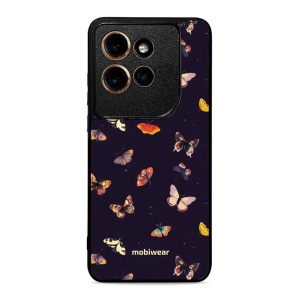 Lesklý kryt na mobil Motorola Edge 60 Neo - Mobiwear Glossy GP78G, barevní motýlci