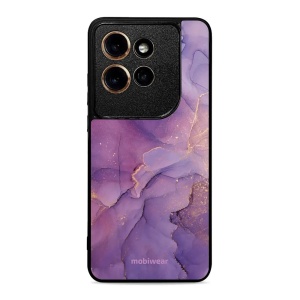 Lesklý kryt na mobil Motorola Edge 60 Neo - Mobiwear Glossy G050G, fialový mramor