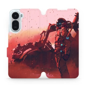 Flip pouzdro na mobil Xiaomi Redmi A7 Pro - Mobiwear MA09S, průzkumník s červeným vozítkem
