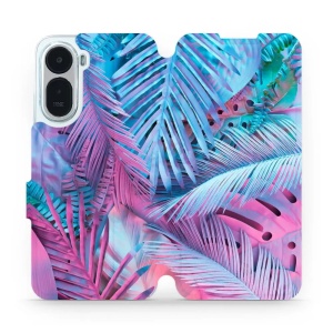 Flip pouzdro na mobil Xiaomi Redmi A7 Pro - Mobiwear MG10S, fialové a modré listy