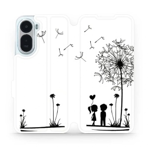 Flip pouzdro na mobil Xiaomi Redmi A7 Pro - Mobiwear MH16P, dvojice s pampeliškou