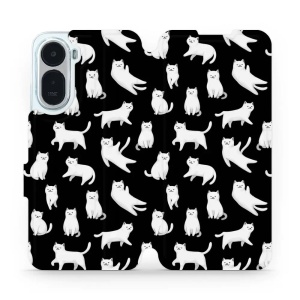 Flip pouzdro na mobil Xiaomi Redmi A7 Pro - Mobiwear V163S, bílé kočičky