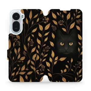 Flip pouzdro na mobil Xiaomi Redmi A7 Pro - Mobiwear V164S, černá kočka