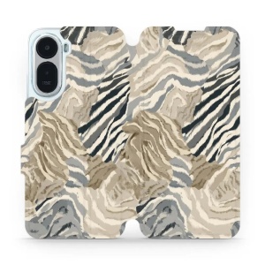 Flip pouzdro na mobil Xiaomi Redmi A7 Pro - Mobiwear V168S, pruhovaná malba