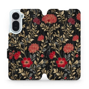 Flip pouzdro na mobil Xiaomi Redmi A7 Pro - Mobiwear V172S, červená kvítka