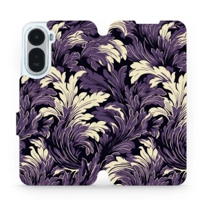 Flip pouzdro na mobil Xiaomi Redmi A7 Pro - Mobiwear VA46S, fialové rostliny