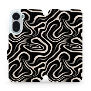 Flip pouzdro na mobil Xiaomi Redmi A7 Pro - Mobiwear VA63S, vlnky a linky
