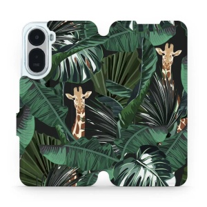 Flip pouzdro na mobil Xiaomi Redmi A7 Pro - Mobiwear VP06P, žirafky