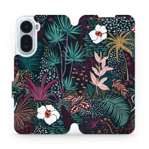 Flip pouzdro na mobil Xiaomi Redmi A7 Pro - Mobiwear VP13S, temná flóra
