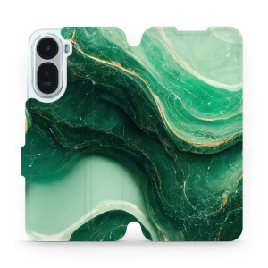 Flip pouzdro na mobil Xiaomi Redmi A7 Pro - Mobiwear VP38S, zelený mramor