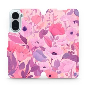 Flip pouzdro na mobil Xiaomi Redmi A7 Pro - Mobiwear VP74S, růžové květy snů