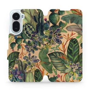 Flip pouzdro na mobil Xiaomi Redmi A7 Pro - Mobiwear VP05S, sukulenty