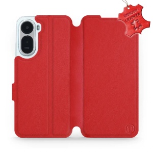 Kožené flip pouzdro na mobil Xiaomi Redmi A7 Pro - Mobiwear - červené