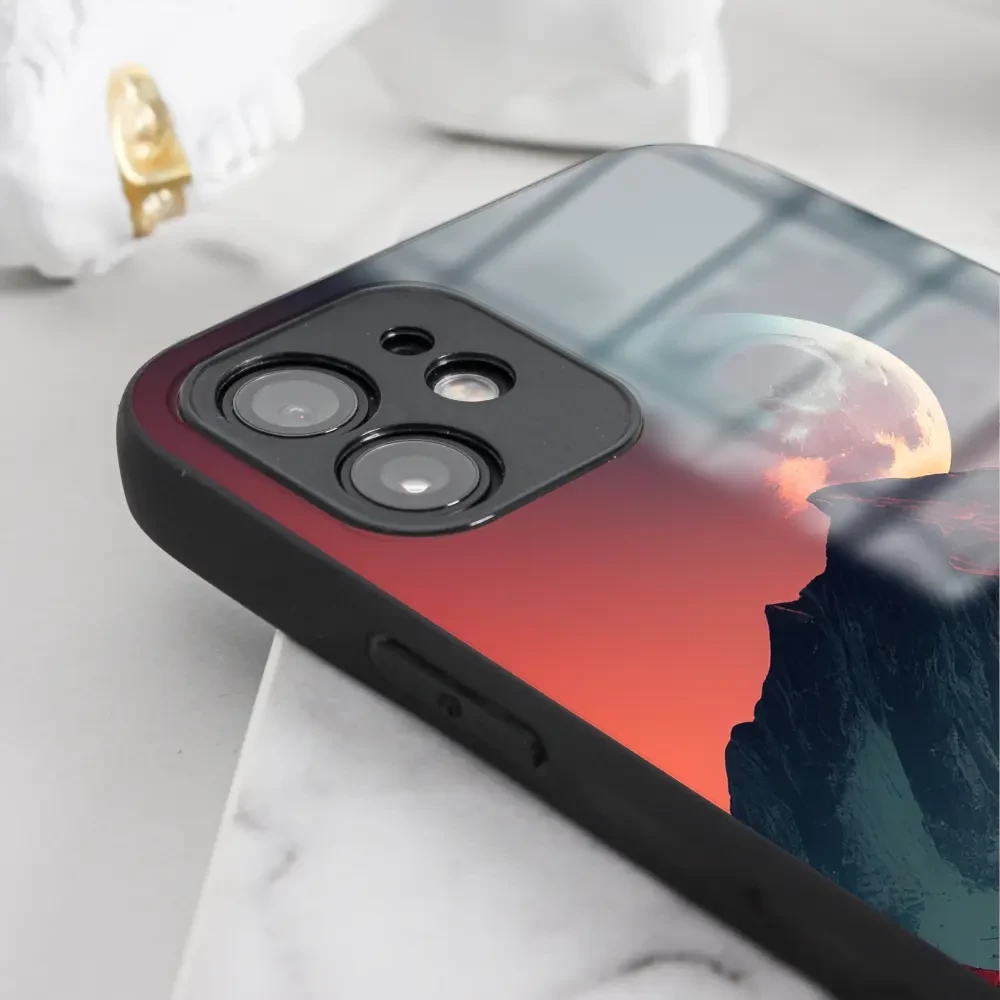 Lesklý kryt Mobiwear Glossy - Apple iPhone 15 - G007G Hora s měsícem
