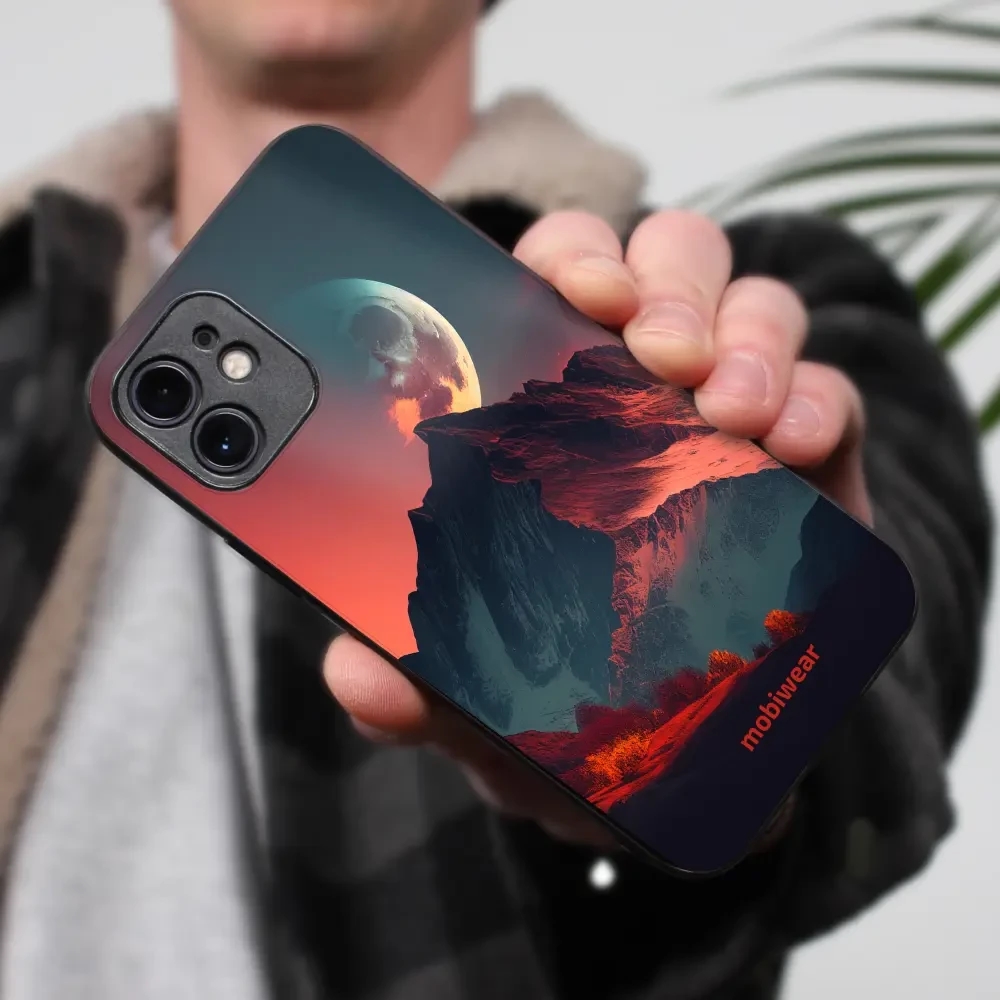 Lesklý kryt Mobiwear Glossy - Apple iPhone 15 - G007G Hora s měsícem