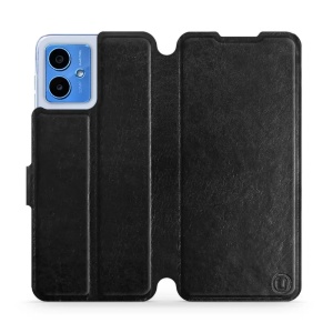 Flipové pouzdro Mobiwear - Motorola Moto G14 - Černé a šedé