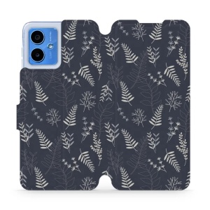Flipové pouzdro Mobiwear - Motorola Moto G14 - VP15S Kapradiny - VÝPRODEJ