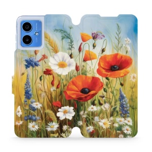 Flipové pouzdro Mobiwear - Motorola Moto G14 - VP43S Letní louka