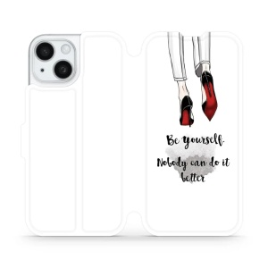 Flipové pouzdro Mobiwear - Apple iPhone 15 - M046P Be yourself