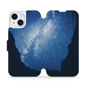 Flipové pouzdro Mobiwear - Apple iPhone 15 - M146P Galaxie