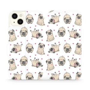 Flipové pouzdro Mobiwear - Apple iPhone 15 Plus - M097P Mopsíci