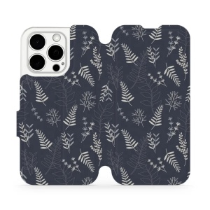 Flipové pouzdro Mobiwear - Apple iPhone 15 Pro - VP15S Kapradiny