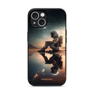 Lesklý kryt Mobiwear Glossy - Apple iPhone 15 - G003G Astronaut na samotce