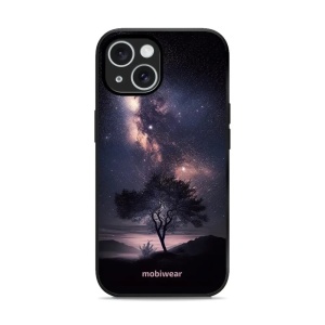 Lesklý kryt Mobiwear Glossy - Apple iPhone 15 - G005G Strom s galaxií