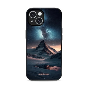 Lesklý kryt Mobiwear Glossy - Apple iPhone 15 - G006G Hora s hvězdnou oblohou