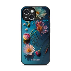 Lesklý kryt Mobiwear Glossy - Apple iPhone 15 - G013G Květy na hladině