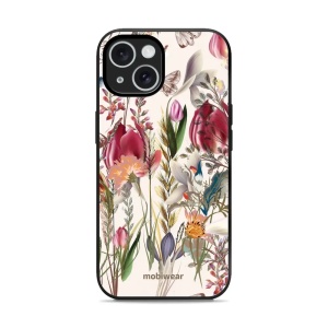 Lesklý kryt Mobiwear Glossy - Apple iPhone 15 - G031G - Rozkvetlá louka