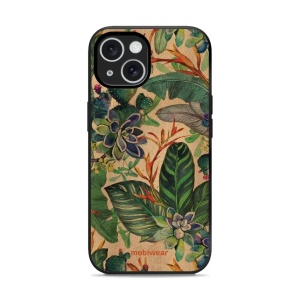 Lesklý kryt Mobiwear Glossy - Apple iPhone 15 - G036G - Sukulenty
