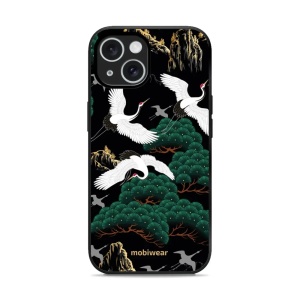 Lesklý kryt Mobiwear Glossy - Apple iPhone 15 - G042G - Jeřábi