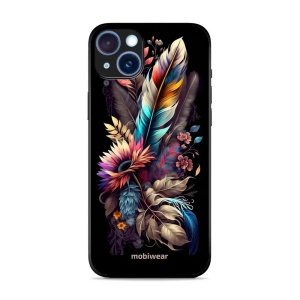 Lesklý kryt Mobiwear Glossy - Apple iPhone 15 Plus - G011G Kytice s pírkem