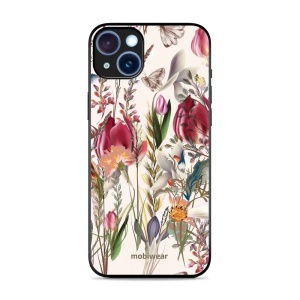 Lesklý kryt Mobiwear Glossy - Apple iPhone 15 Plus - G031G - Rozkvetlá louka