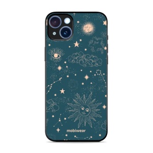 Lesklý kryt Mobiwear Glossy - Apple iPhone 15 Plus - G047G - Magický vesmír