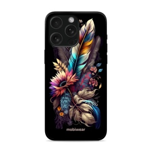 Lesklý kryt Mobiwear Glossy - Apple iPhone 15 Pro - G011G Kytice s pírkem