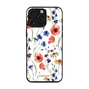 Prémiový lesklý kryt Mobiwear Glossy na mobil Apple iPhone 15 Pro - G032G - Luční kvítí - VÝPRODEJ