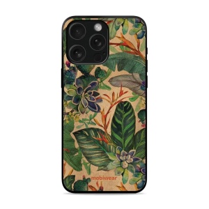 Lesklý kryt Mobiwear Glossy - Apple iPhone 15 Pro - G036G - Sukulenty