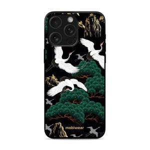 Lesklý kryt Mobiwear Glossy - Apple iPhone 15 Pro - G042G - Jeřábi