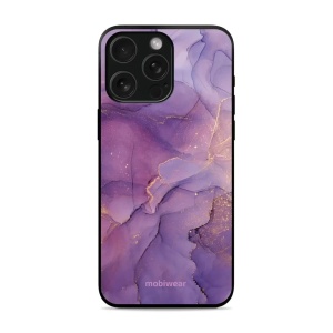 Lesklý kryt Mobiwear Glossy - Apple iPhone 15 Pro - G050G - Fialový mramor