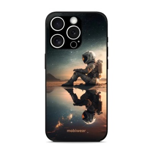 Lesklý kryt Mobiwear Glossy - Apple iPhone 15 Pro Max - G003G Astronaut na samotce