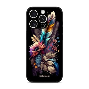 Lesklý kryt Mobiwear Glossy - Apple iPhone 15 Pro Max - G011G Kytice s pírkem