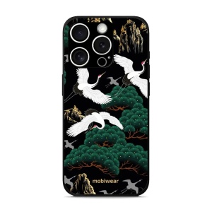 Lesklý kryt Mobiwear Glossy - Apple iPhone 15 Pro Max - G042G - Jeřábi